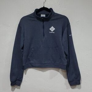 Columbia Cropped Sweatshirt in Blue Size M